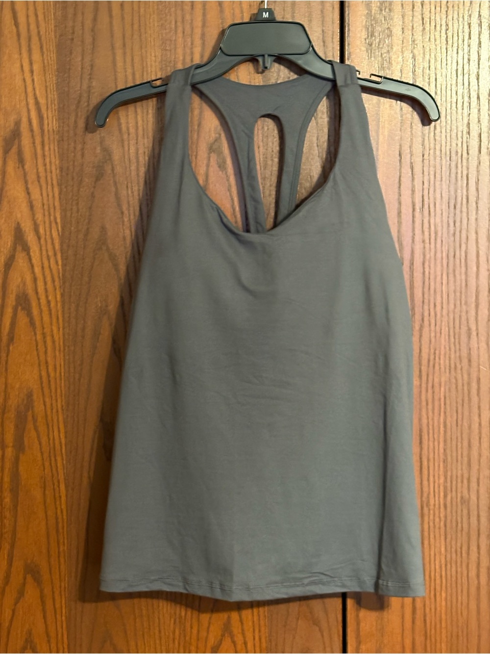 Women’s Gray Racerback Tank Top - Slim Active Layer